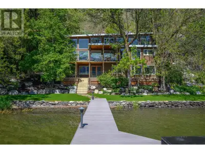 Experience the ultimate in Okanagan Lake living with 225 feet of pristine shoreline at this beautifu...