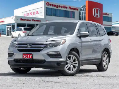 Discover spacious versatility and dependable capability with the 2017 Honda Pilot V6 LX. Finished in...