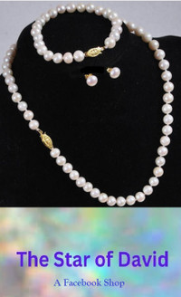Genuine Akoya Pearls 3 piece