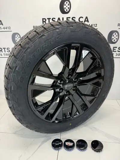 Set of four NEW 275/50/22 Toyo Open Country AT3 All weather tires on 22 inch rims FITS: Chevy Chevro...