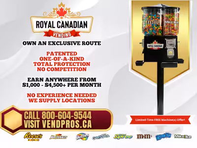 HAVE YOU CONSIDERED ANY OF THE FOLLOWING: Turnkey Business, Vending Route Business, Passive Income,...
