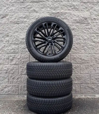 Winter Michelin X-Ice Snow SUV Tires And ART Replica 261 (F-Sport Style) Gloss Black 20 Inch Wheels,...