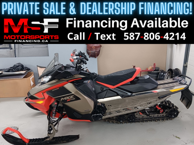 Welcome to Motorsports Financing - Kelowna! 2022 Skidoo Mx z Engine: 900