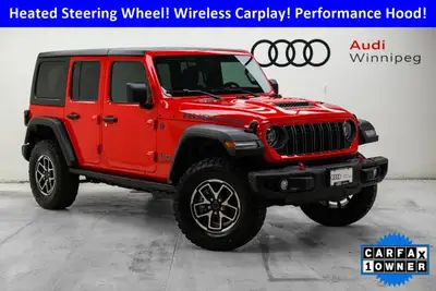 Why buy new? Save over $14,900 + tax from new on this ultra low KM 2026 Jeep Wrangler 4-Door 4x4 Rub...