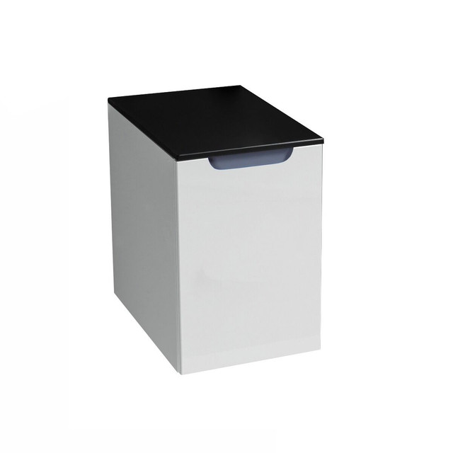 12" White Wall Mount Bathroom Vanity w/ Black Glass Countertop dans Armoires et revêtements de comptoir  à Ouest de l’Île