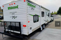 RV 29 foot travel trailer Wildwood Xlite 3,700 dry weight