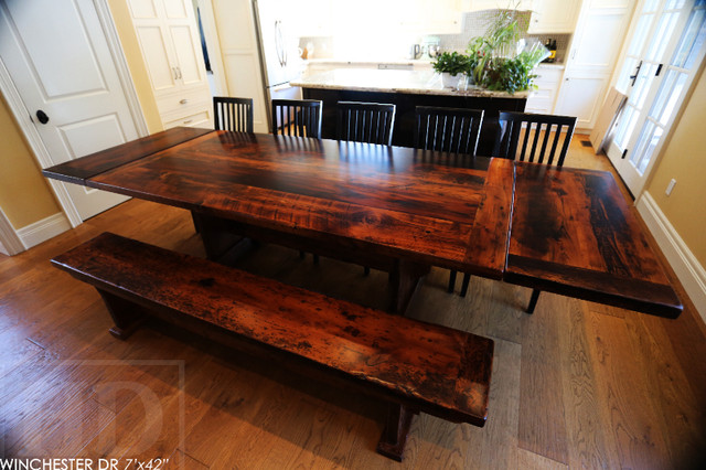 Ontario Barnwood Trestle Tables / www.table.ca in Dining Tables & Sets in Cambridge - Image 4