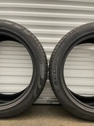 Pair2: 265/45R20 108W XL Pirelli Scorpion Verde All Season (MGT). FIRM $180: Two Used All Seasons Ti...