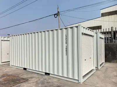 NEW 20FT STORAGE CONTAINER WITH ROLL-UP DOOR – 20F0D1, View more