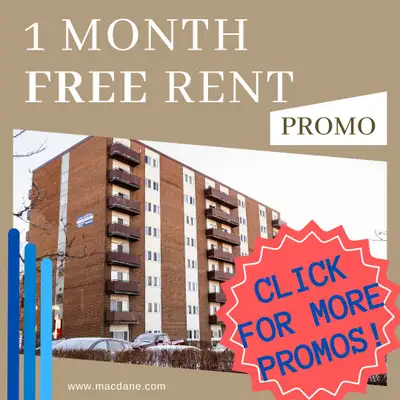 !!! PROMO ALERT !!! For a limited time only, get 1 month FREE RENT with approved applications PLUS!!...