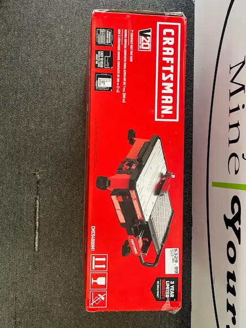 CRAFTSMAN V20 7-in Compact Cordless Wet Tile Saw - BRAND NEW in Power Tools in Oakville / Halton Region - Image 3