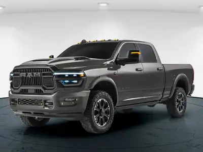 The 2026 Ram 2500 Rebel is a stunning gray 4x4 truck with an unmatched driving experience. Equipped...