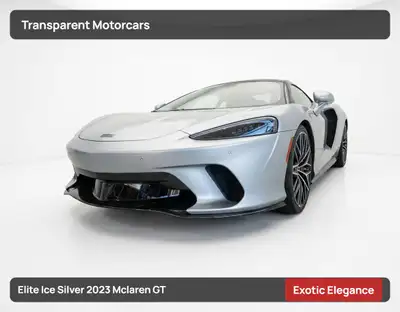 Transparent Motorcars is pleased to offer this beautiful Elite Ice Silver 2023 Mclaren GT With 4,200...