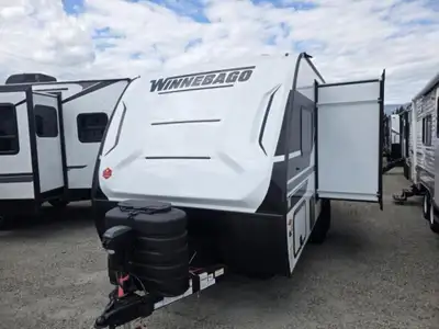 Winnebago Micro Minnie travel trailer 1821FB highlights: Slide Out Dinette Full-Size Bed Flip-Up Cou...