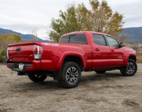 The 2021 Toyota Tacoma 4x4 Double Cab Auto is a striking truck that demands attention, dressed in a... (image 2)
