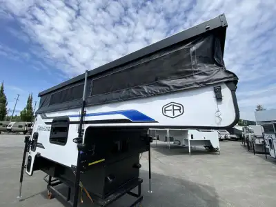 Palomino Real-Lite soft side truck camper SS-1608 highlights: 55in.in. One-piece Door 20,000 BTU Fur...