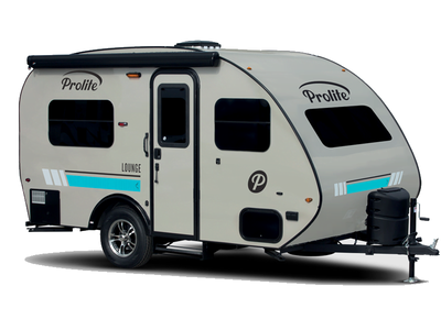 Prolite travel trailer Lounge highlights: Sofa Bed Dinette Heater Shower and Toilet Refrigerator Hit...