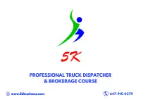 Certified Truck Dispatch &amp; Brokerage Course in 3 DAYS !!!