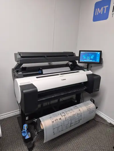Canon TM-300 mfp z36 wide format plotter /scanner system, View more