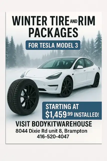 235/45/18 Tesla  Model 3 Winter Tire & Rim Package $1459.99 in Tires & Rims in Mississauga / Peel Region - Image 2