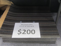 New 2' x 2' carpet tiles - 112 square feet for sale