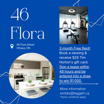Boutique one bedroom situated in the heart of Ottawa. UNIT FEATURES Modern, two-tone kitchen cabinet...