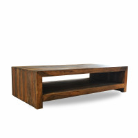 Zen Wooden Coffee Table - 2 Tier Unique Wooden Coffee Table with