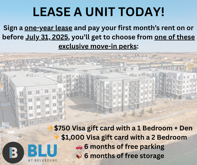 Blu at Belvedere – Lease Now! **699 Security Deposit Promo in Long Term Rentals in Calgary - Image 4