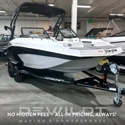 2023 STARCRAFT SVX 210 IO DECK BOAT - package includes audio plus package, swim platform, bow and st...