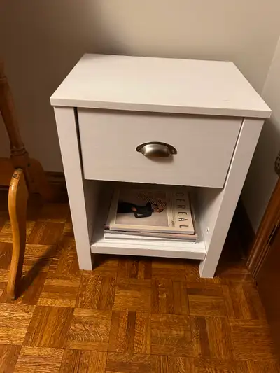 Small white nightstand, View more