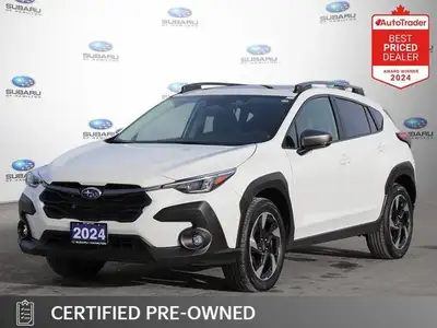 Recent Arrival! White 2024 Subaru Crosstrek Limited AWD Lineartronic CVT H4 NAVIGATION, APPLE CAR PL...