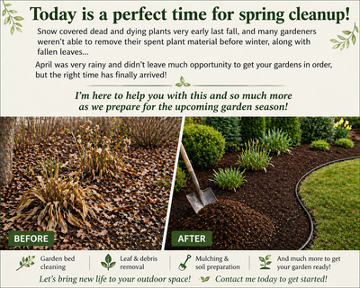 This is the great time for spring clean up!!, View more