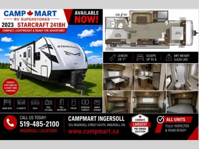 Welcome to CampMart - Ingersoll. PRE-OWNED RV LIQUIDATION SALECampMart RV | 325 Ingersoll Street S,...