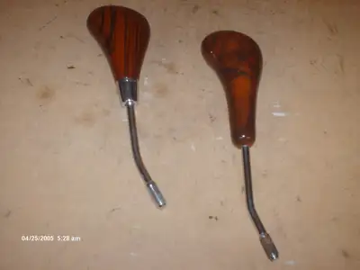 Brand new "burlwood" or "zebrano" shifters from SHAETZ TUNING of Germany (chrome rod with knob) for...