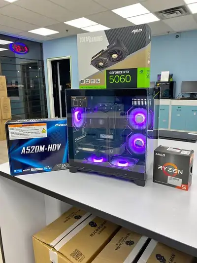 July sale GAMING PC AMD Ryzen 5 5500 ,16G, 1TB SSD RTX 5060, View more