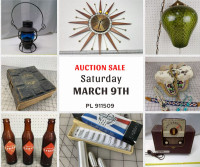 Sat March 9th online auction