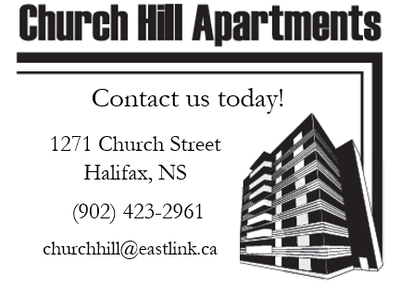 Do you want to be surrounded by the beauty and excitement of downtown Halifax? Church Hill Apartment...