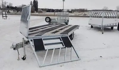 2024 Metal Valley 8.5' X 12' 1 - 3500 lb. idler axle One-piece slide-in ramp Super glides and 2 supe...