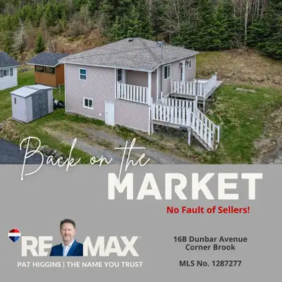 Back on the Market at No Fault of Sellers! 16B Dunbar Avenue | Corner Brook This quaint home is idea...