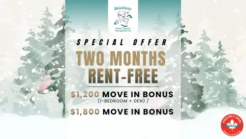 Lease a 2 Bedroom + Den & receive TWO MONTHS RENT-FREE + $1,800 MOVE IN BONUS! If breathtaking views...