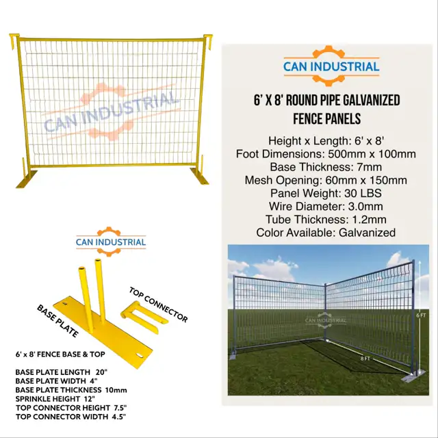 Temporary Construction Fence Panels in Other Business & Industrial in Fredericton - Image 6