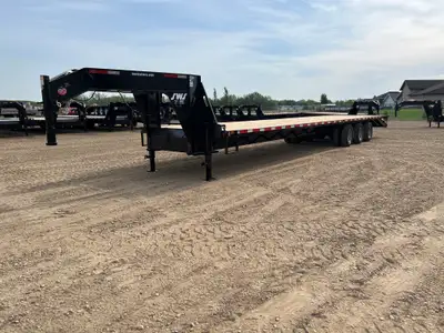 NEW 2027 SWS 8.5 x 40' Gooseneck Trailer Tri Dual Axle 3 x 10,000 lb Axles w/ Electric Brakes on all...