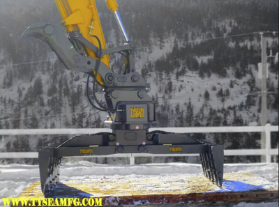 NEW – NEVER INSTALLED Tysea Mfg 60” Mat / Demolition Grapple For 200–350 Class Excavators Heavy-Duty...