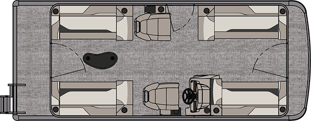 2024 Tahoe Tritoon 2180 QL, Mercury 90 HP and Trailer in Powerboats & Motorboats in Oshawa / Durham Region - Image 7