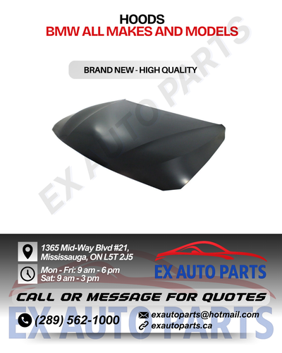 BMW PREMIUM HOODS FOR ALL MAKES AND MODELS Acura Audi BMW Buick Cadillac Chevrolet Chrysler Dodge Fo...