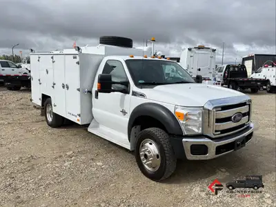 Countryside Fleet 2013 Ford F550 Regular Cab 4x4 Service Lube Truck + 6.7L PowerStroke Diesel + 4x4...
