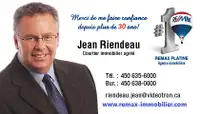 Jean Riendeau Courtier Immobilier Agréé chez Remax Platine