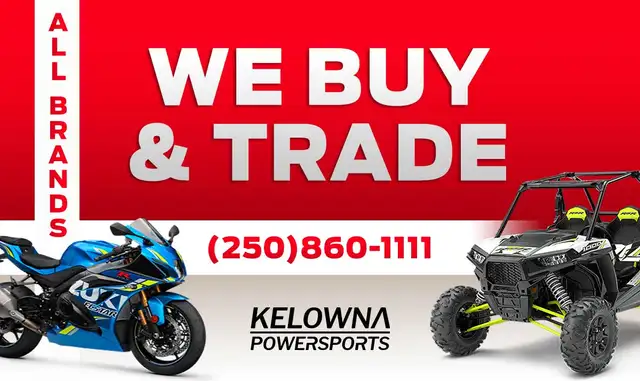 2027 ALL BRANDS WE BUY & TRADE WE BUY &amp; TRADE in Street, Cruisers & Choppers in Kelowna - Image 2