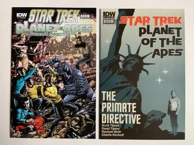 Star Trek Planet of the Apes The Primate Directive #1B & #1Sub Cover Thank you for taking the time t...