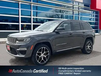 Beautiful Baltic Gray Metallic 2023 Jeep Grand Cherokee Summit Reserve 4xe 4X4, 8-Speed Automatic, 2...